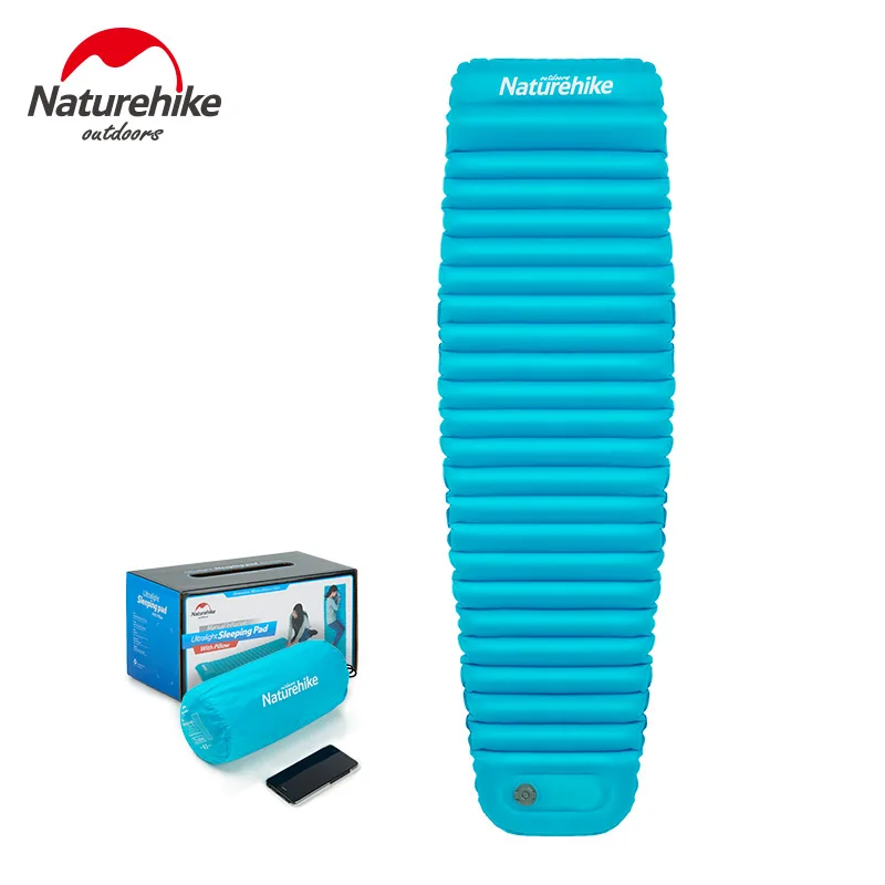 

Naturehike Sleeping Pad Camping Backpacking Ultralight Compact manually Camping Mat Inflatable Outdoor Hiking air Mattress