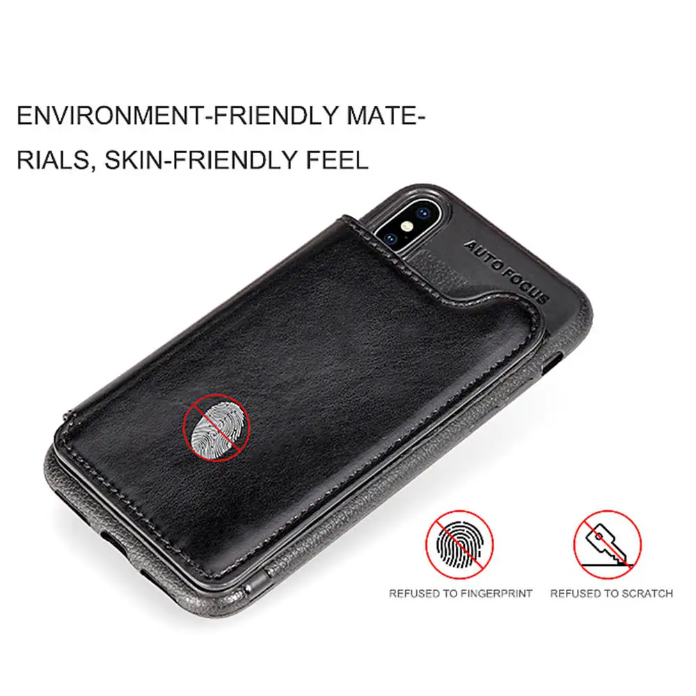 Магнитный флип чехол для Apple iPhone X XS Max XR 8 7 6S Plus кобура из искусственной кожи