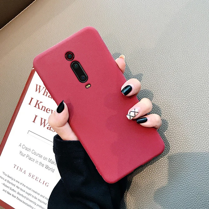 

For Xiaomi Redmi K20 Pro Case Soft Matte Silicone Slim Protective Back Cover Case for xiaomi mi 9t pro full cover phone shell