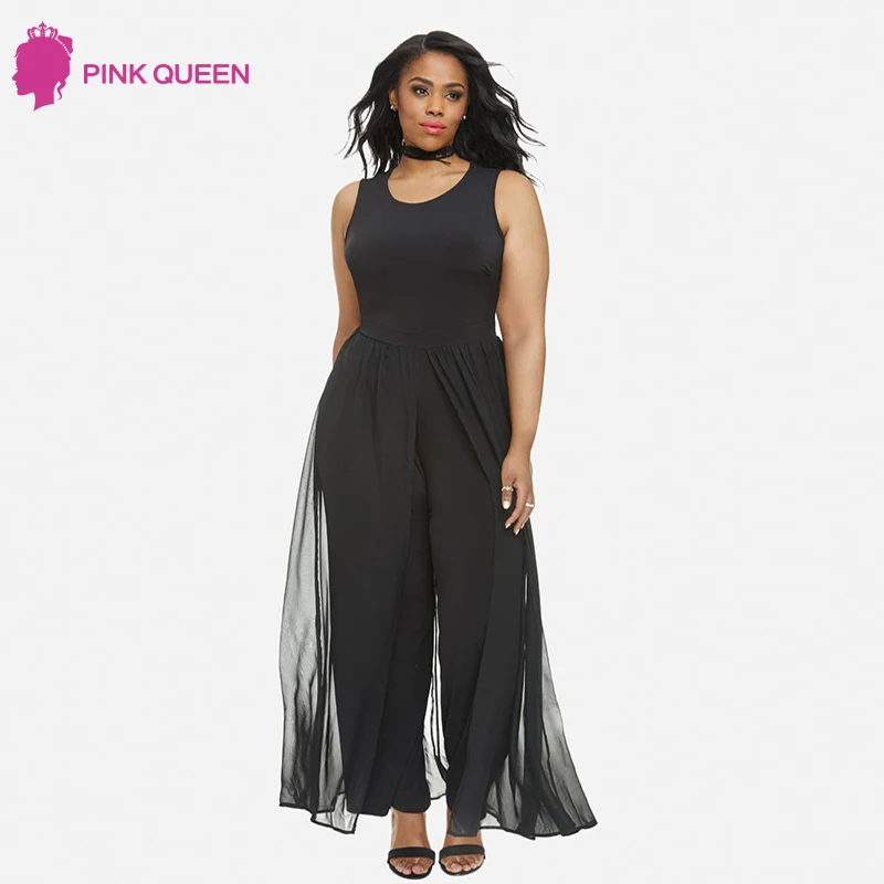 plus size sleeveless jumpsuit