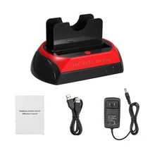 HDD Docking Station Dual Hard Disk Drive Docking Station Base for 2.5 Inch 3.5 Inch IDE/SATA USB 2.0 External Box Enclosure Case