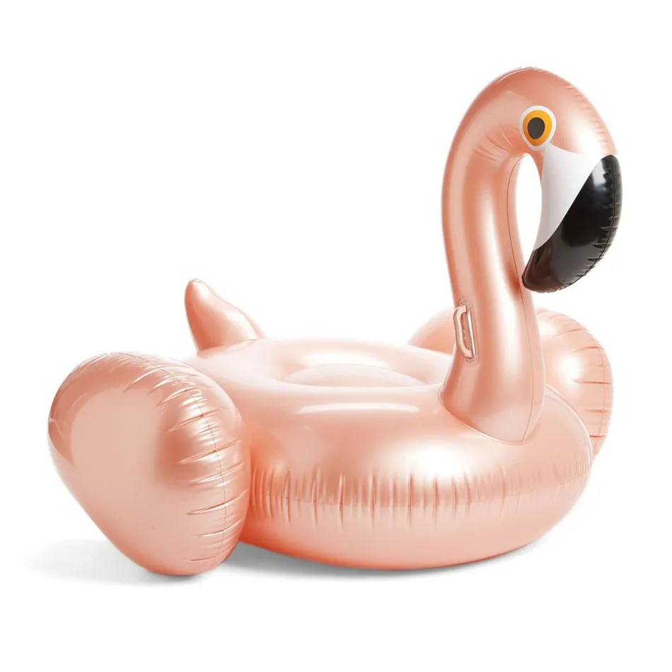 Розовое золото надувной фламинго бассейн поплавок игрушки надувной бассейн езда на плаванье кольцо гигантский Фламинго Flotadores Para Piscina