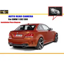 Auto Rückfahrkamera Für BMW 1 E82 E88/Reverse kamera/HD CCD RCA NTST PAL/Kennzeichenbeleuchtung OEM