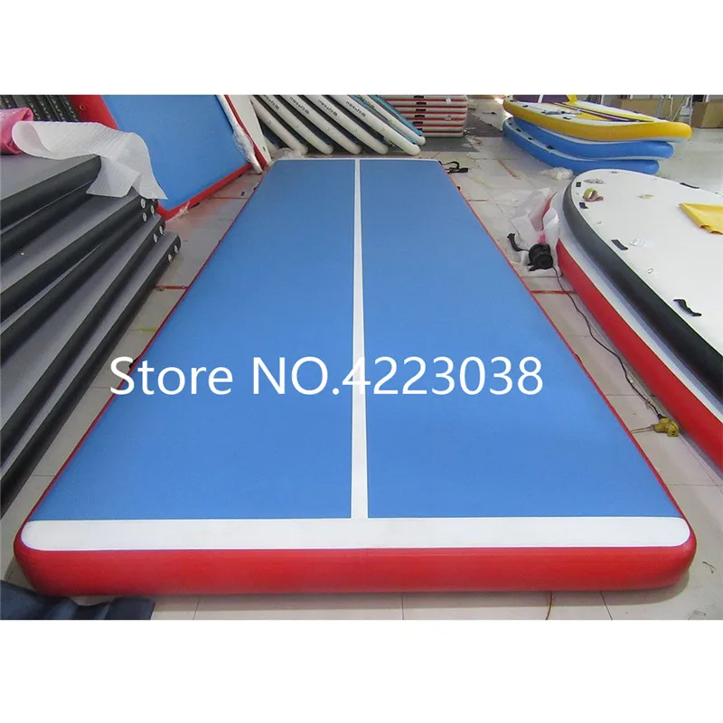 

Free Shipping 4*1*0.2m Inflatable Gym Mat Air Floor Tumbling Track Gymnastics Cheerleading Mat Trick Pad For Taekwon Free a Pump
