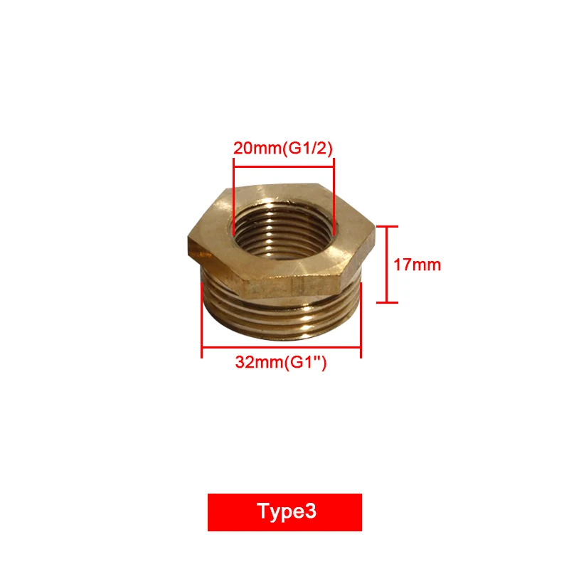 Латунный фитинг для труб 20 мм/25 мм/32 мм обмен Женский Мужской резьбовой фитинг для трубы 1/2 ''3/4'' 1 ''фитинг для водопроводной трубы вилка - Цвет: 3