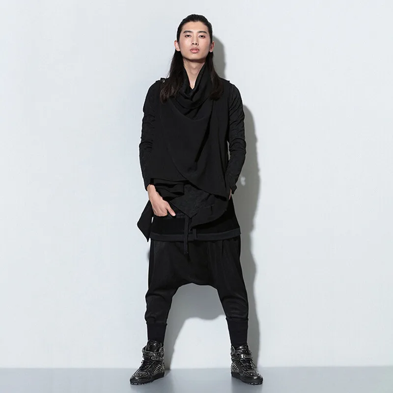 Aliexpress.com Buy PUNKOOL 2016 Harem Pants Men Hip Hop Saruel Swag Harem Sarouel Fashion Loose Pantalon Male Low Drop Crotch Biker Joggers Pants from