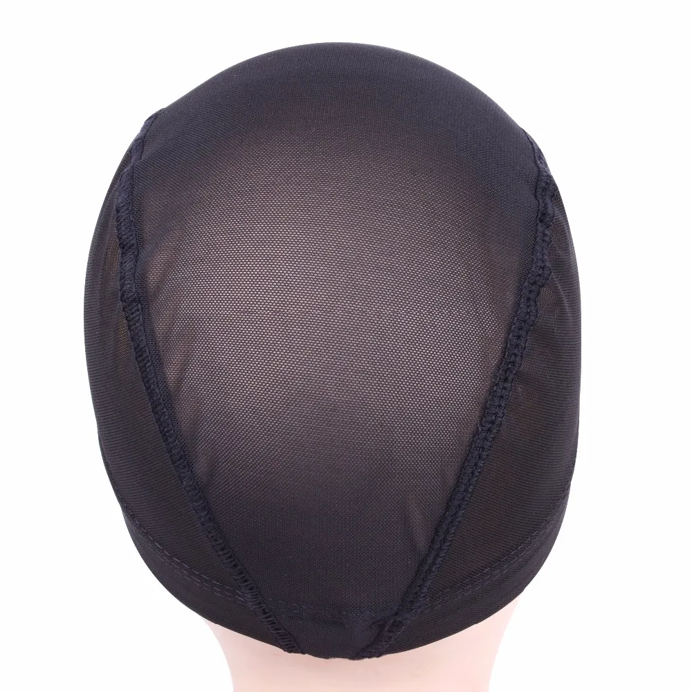6 шт/лот черный купол корнроу парик шапка s легче пришить волосы растягивающаяся Ткачество Шапка эластичный нейлон дышащая сетка hairnet
