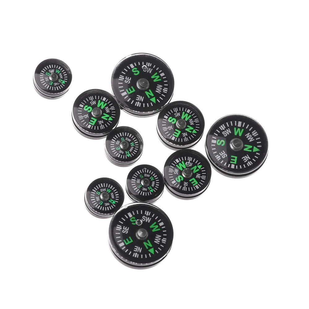 

10Pcs Portable Button Design Practical Guider Mini Camping Hiking North Navigation Handheld Accurate Compass Survival Compasses
