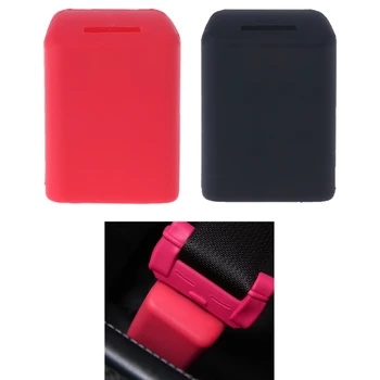 

QILEJVS Universal Silicone Car Seat Belt Buckle Covers Clip Anti-Scratch Cover -m18