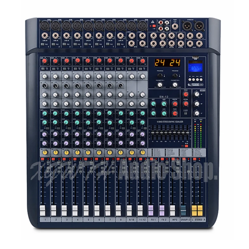 

12-channel Professional Mixer Stage Performance Wedding Dedicated