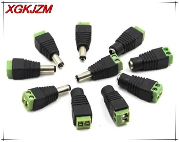 

12V 5*Male +5*Female Connector 2.1*5.5mm DC Power Jack Plug Adapter Conector For Led Strip Light Connection Or Other Connection