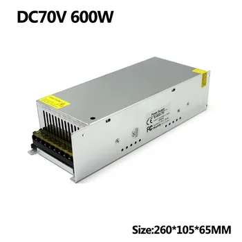 

Single Output DC70V 8.6A 600W Power Supply Switch Power Source DC 70V for CNC Industrial Equipment Machine Stepper Motor Printer