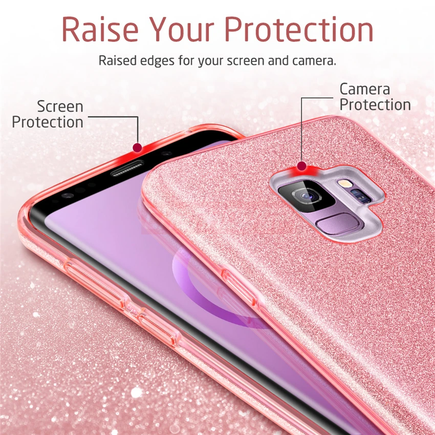 Роскошный блестящий силиконовый чехол для samsung Galaxy A50 A30 S8 S9 S10 плюс S10e J2 J4 J6 A7 A9 A6 A8 J3 J5 J7 Neo Pro крышка