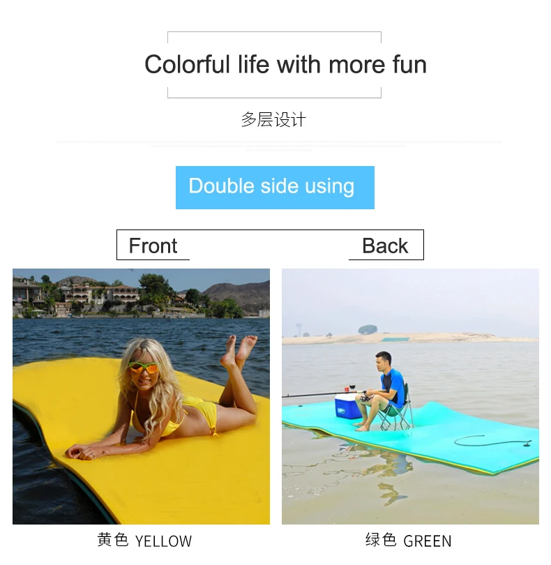 pix Person Floating In Water Side View beitarfun new floating mat water blanket floating water bed pad view seaborne the softest water float mats pool float foam toys