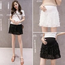886# стильные юбки для беременных Регулируемый для талии, живота, эластичная юбки Одежда для беременных Для женщин Летняя мода Беременность плавки