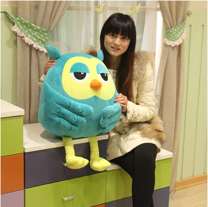 

Free shipping Hot sale 60cm cartoon heirs owl plush toy owl soft stuffed toy children birthday gift