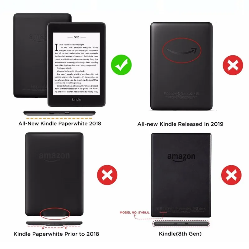 Чехол для Amazon New Kindle 10-го поколения Paperwhite 4 Умный Магнитный чехол Funda для Kindle PU планшет складной чехол-книжка