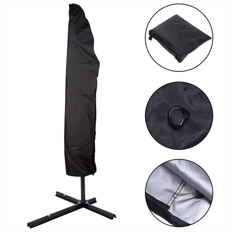 

Parasol Umbrella Cover Waterproof Dustproof Cantilever Outdoor Garden Patio Umbrella Shield YS-BUY