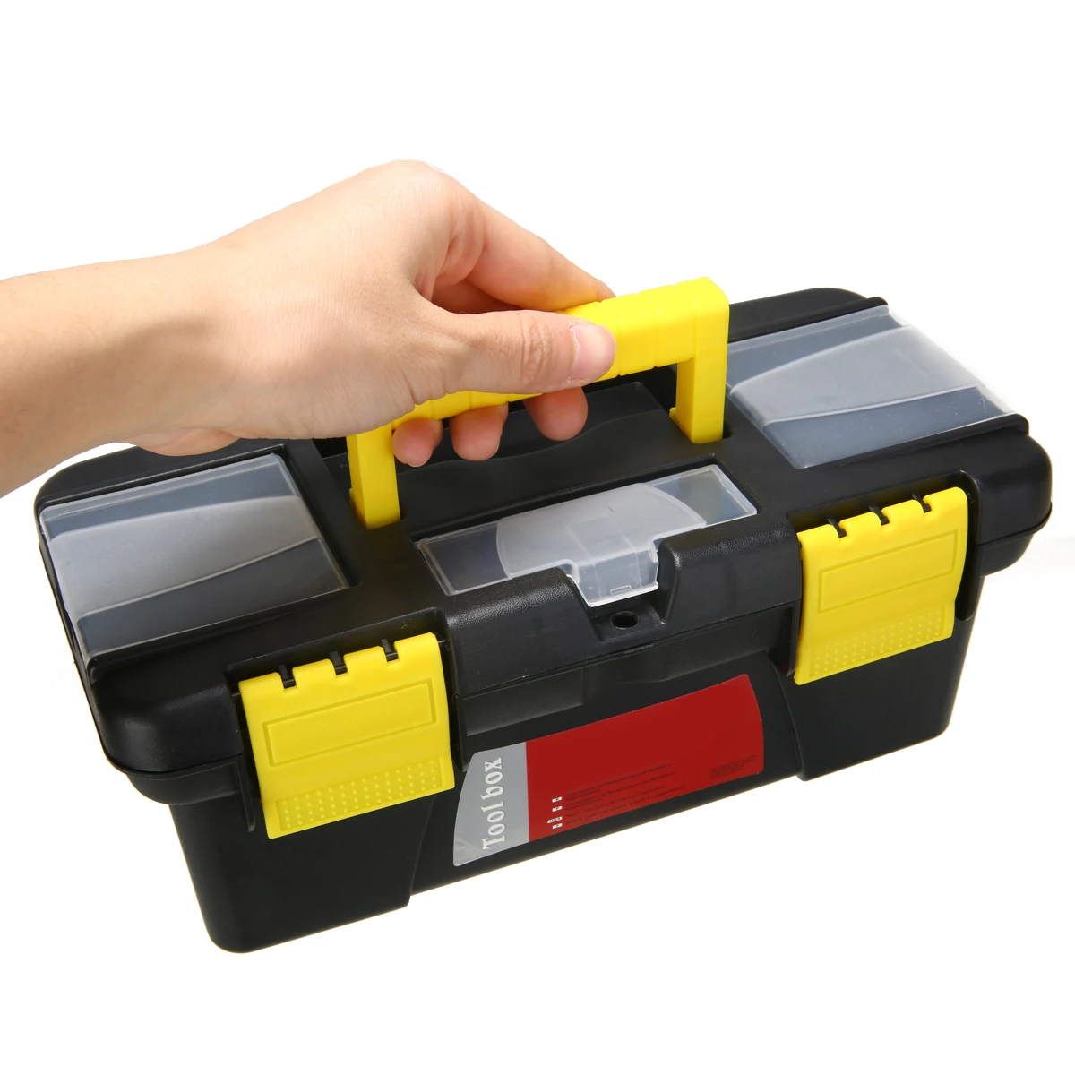 Large Storage Tool Box Double Layer Plastic Tool Hardware Case Holder Handheld Painting Pigment Storage Boxes