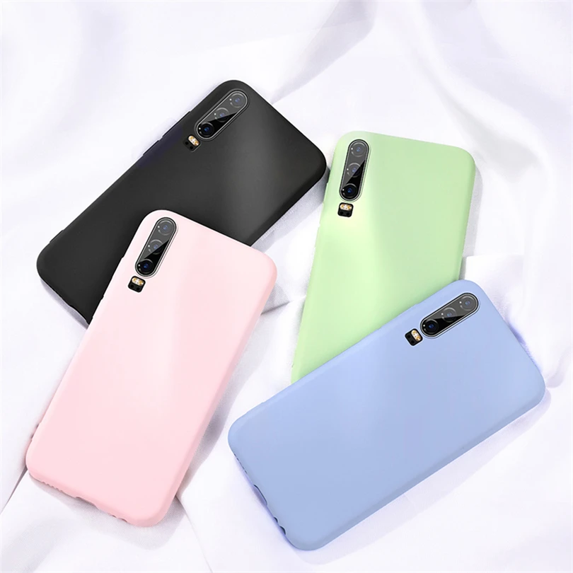Чехол для Huawei Nova 3 4 3e 4e 3i мягкие чехлы из жидкого силикона противоударный