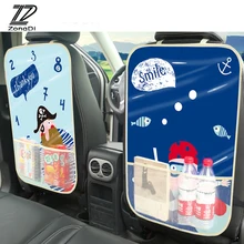 ZD для Renault Megane 2 3 тряпкой VW Touran Passat B6 Гольф T5 T4 Fiat 500 стайлинга автомобилей для детей на спинку кресла Seat Черная защитная крышка