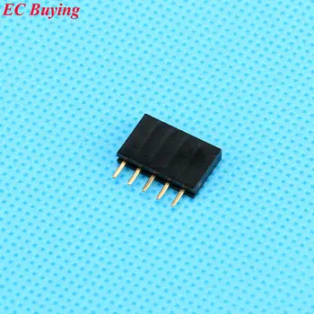 

20Pcs/lot 2.54mm Pitch 5 Pin Female Single Row Straight Header Strip 1*5P
