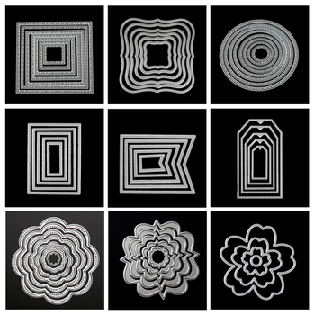 

Circle Frame Metal Cutting Dies Stencils For DIY Scrapbooking Stamps Photo Album Embossing Paper Cards Making Decorative Crafts