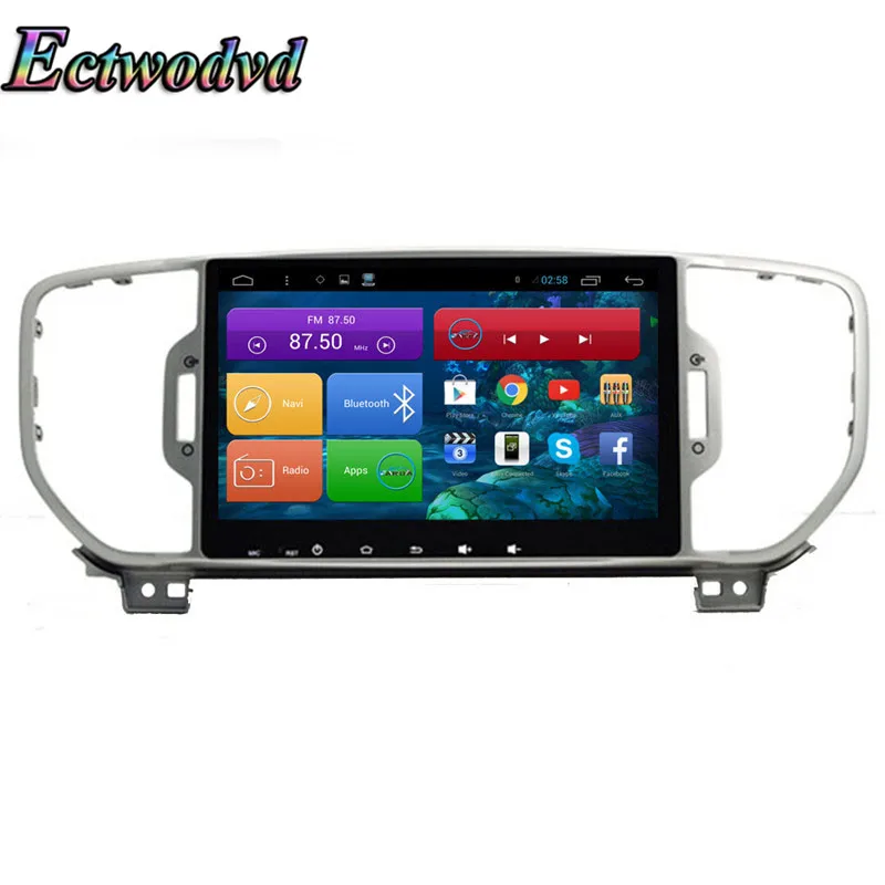 Ectwodvd 9 дюймов Восьмиядерный Android 8 1 Автомобильная dvd навигационная система Радио