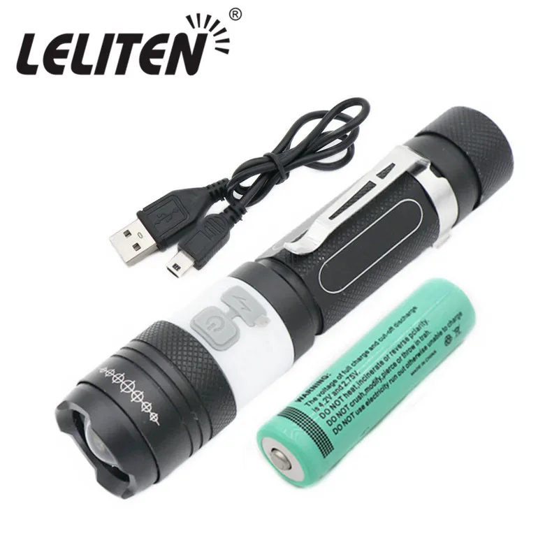 

6000LM XML-T6 Led Flashlight Waterproof outdoors Portable Fishing light Camping lantern Torches Working lamp +USB Cable