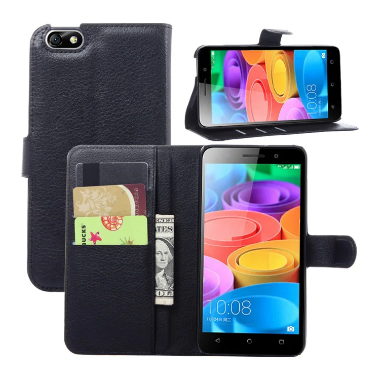 for Huawei Honor 4X Case Wallet Card Stent Cases Lichee