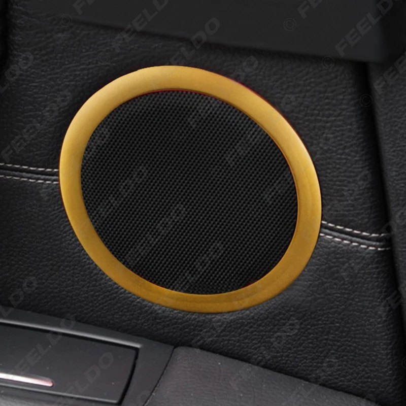 MOTOBOTS 5 комплектов Авто Внутренний дверной динамик отделка Обложка кольцо для BMW 3 серии F30/F34/320/328# CA4459