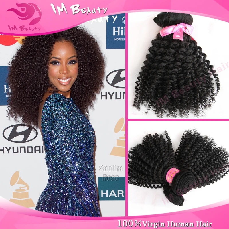 Wholesale Best Kinky Afro Weave 2pcs Lot Virgin Indian Afro Kinky