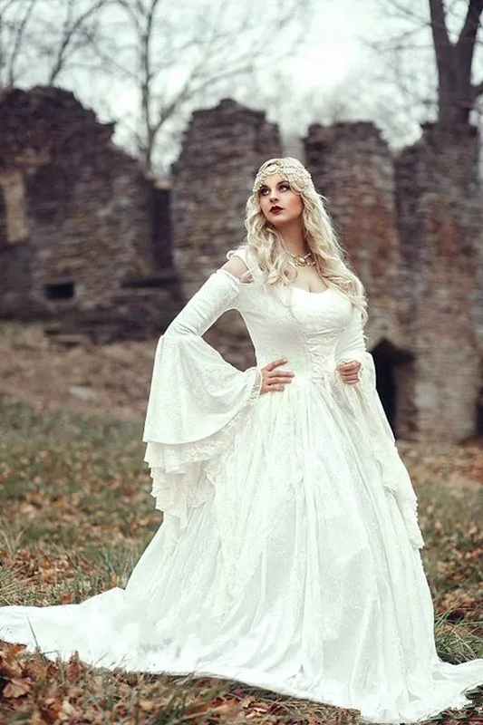 Renaissance Gothic Lace Ball Gown 