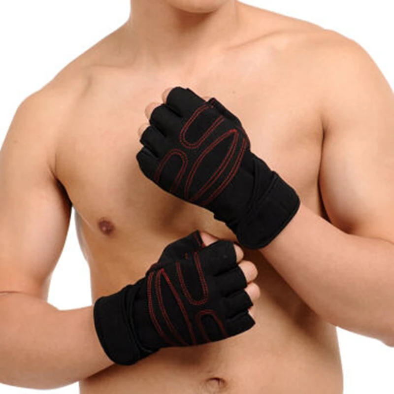 M-XL Gym Gloves Heavyweight Sports Exercise Weight Lifting Gloves Body Building Training Sport Fitness Gloves (13)