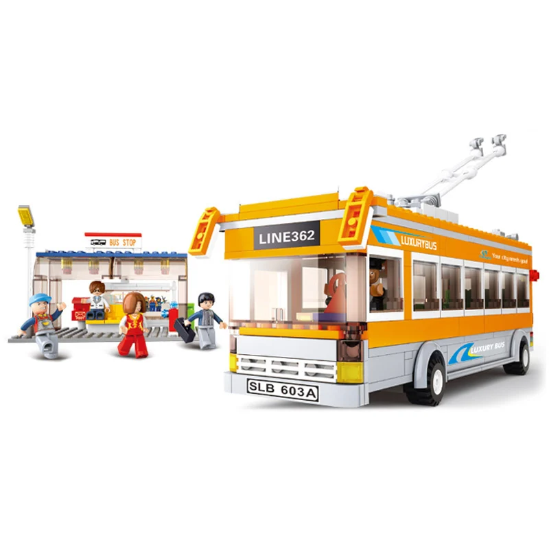 

S Model Compatible with Lego B0332 345pcs Double decker Models Building Kits Blocks Toys Hobby Hobbies For Boys Girls City