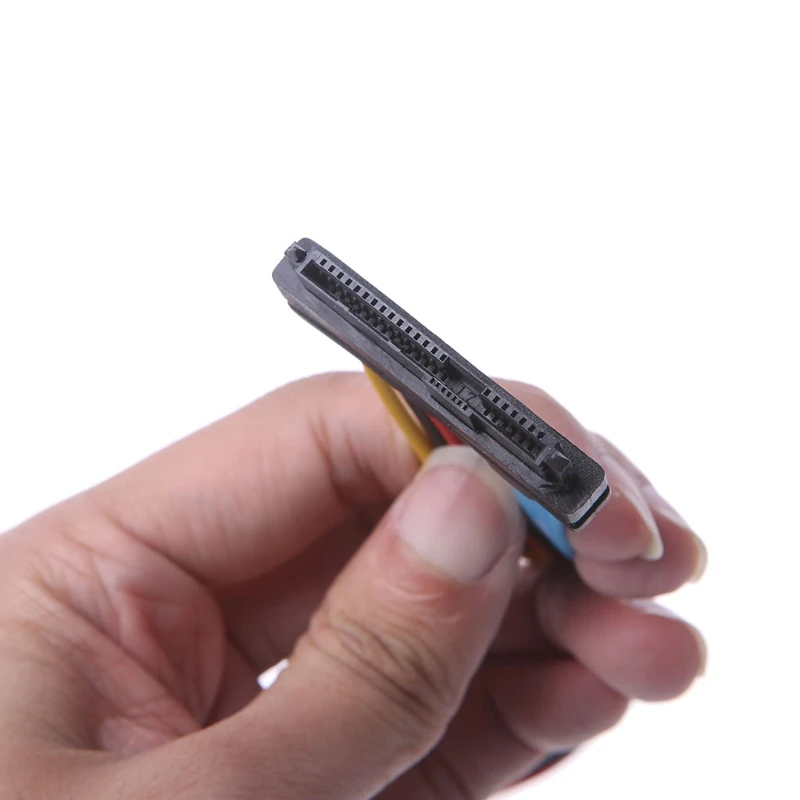 

7 Pin SATA Serial Female ATA to SAS 29 Pin Connector Cable & 4 Pin Male Power Cable Adapter Converter for Hard Disk Drive