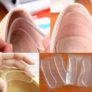 

3Pairs Women Comfortable Orthotic Shoes Insoles Inserts High Arch Support Stickers Silicone Gel Heel Cushion Protector Shoe Pads
