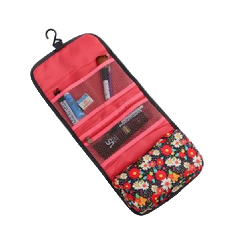 

WENYUJH Floral Make up Organizer Multifunctional Trousse Maquillage Femme Pouch Cosmetic Women Hanging Toiletry Bags 4 Colors