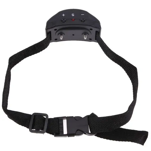 Vibration Shock Electronic Collar for Dogs Pet Dog Training Collar Pet Trainer Control Anti Bark Collar Leather Adjustable