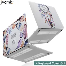 Чехол для ноутбука с принтом "перо" для MacBook Air Pro 11 12 13 15 дюймов с сенсорной панелью+ чехол для клавиатуры