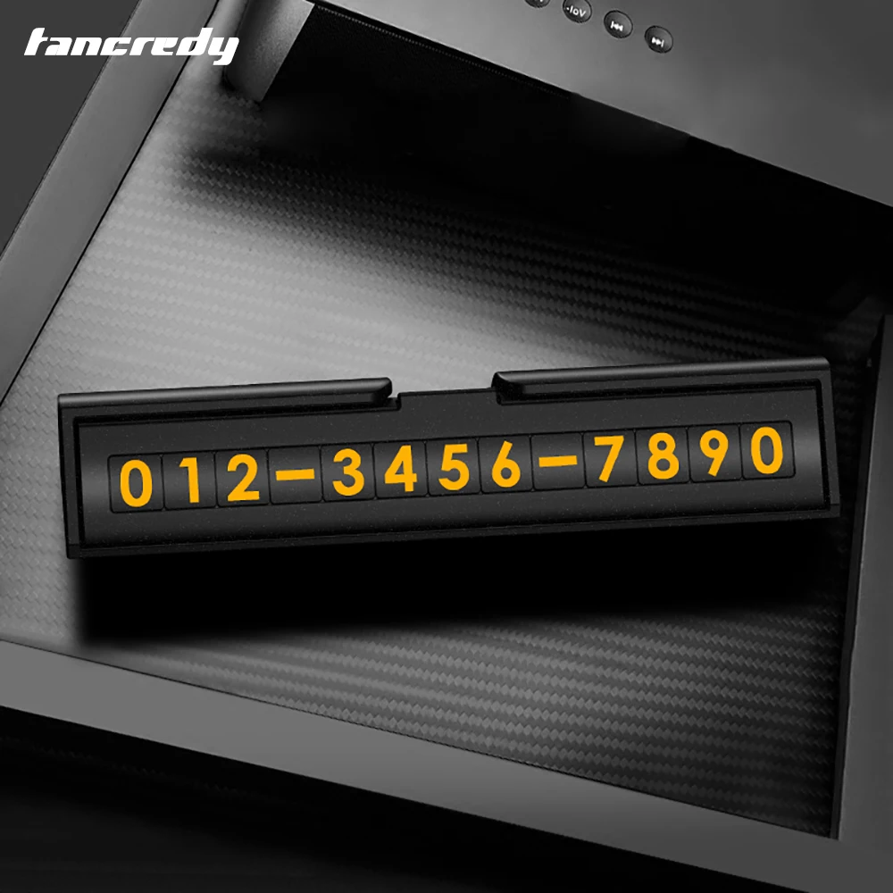 Hideable Car Phone Number Card Plate Stickers For Styling Temporary Parking Telephone | Автомобили и мотоциклы