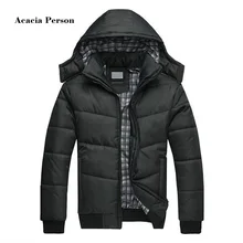 Новая брендовая зимняя куртка мужские парки куртка-бомбер пальто с капюшоном Лоскутная стеганая куртка Мужская парка Азиатский Размер 3XL