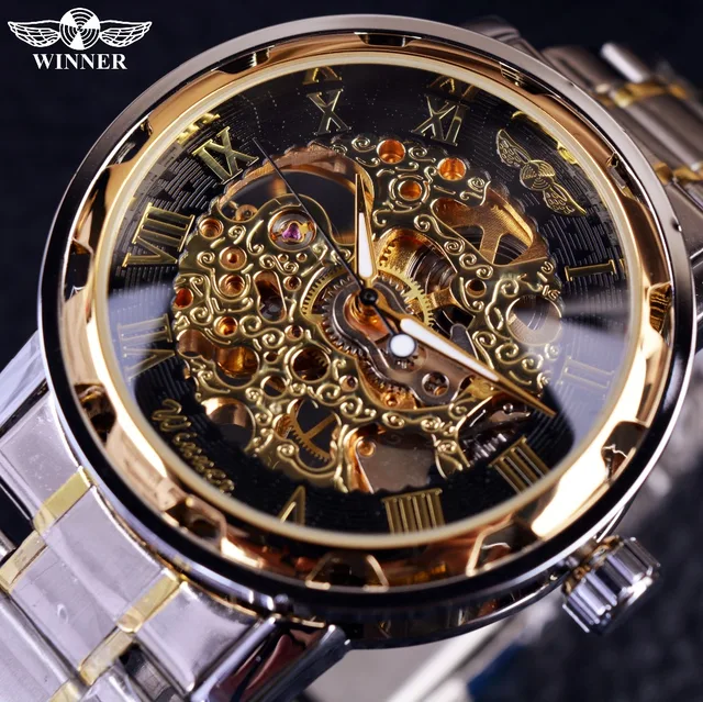 Transparent Gold Watch Men Watches Top Brand Luxury Relogio Male Clock ...