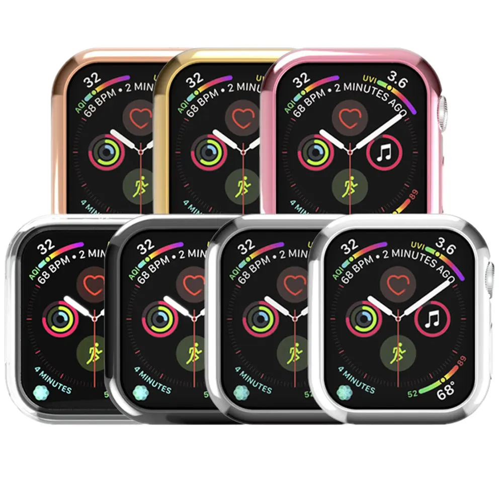 

Non-Scratched Watch Protect Case Soft TPU Silicone frame Cover For Apple Watch Series 5 4 iWatch 40/44mm Watch Accessories