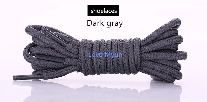 Круглые цветные шнурки; Качественные однотонные классические шнурки унисекс из полиэстера; повседневная спортивная обувь; ботинки на