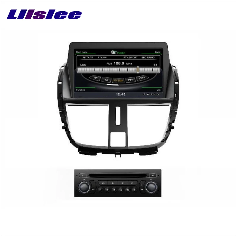 Perfect Liislee For Peugeot 207 2009~2013 Car DVD Player GPS Nav Navi Map Navigation Radio Stereo CD iPod BT HD Screen Multimedia System 1