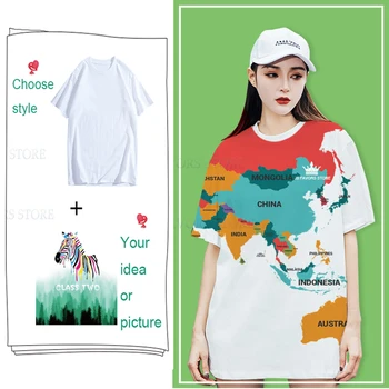 

Free shipping 5pcs custom logo Cotton Class graduation teacher classmate gift family travel or party team T-shirt