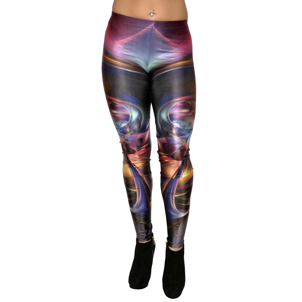 Women's Digital Future Art Leggings Large (3)