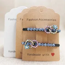 Zerong ювелирные изделия Модные украшения для волос коготь посылка карты. Волосы пакет украшений и дисплей карты tag100pcs 6*8,7 см стоимость по индивидуальному заказу дополнительные