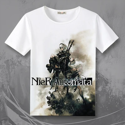Новая игровая футболка NieR Automata 2B NieR:Automata мужские и женские топы футболки TX028|t shirt